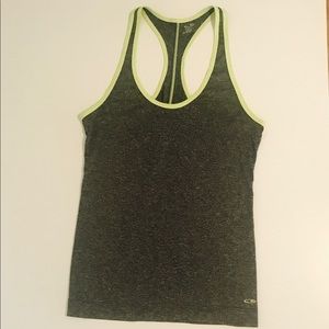 Champion Heather Gray and Neon Green Workout Tank